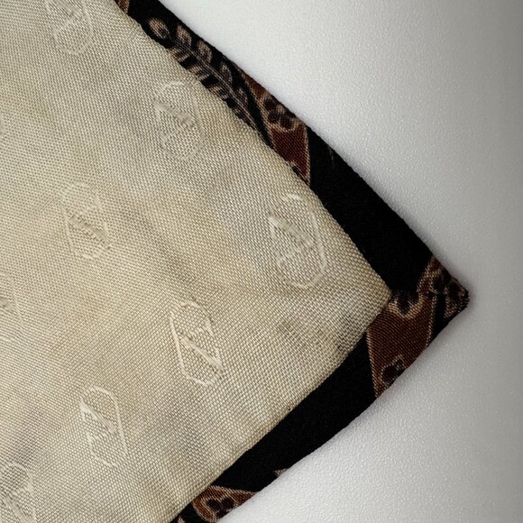 Valentino Garavani Silk Abstract Tie โ Black, Brown 1980s Made in Italy - Picture 2 of 9